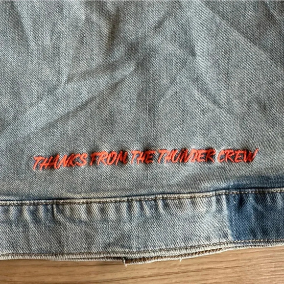 Mother Superior ‘THE DRIFTER' Light Wash Denim Vest fast as a mother size medium - Picture 10 of 15